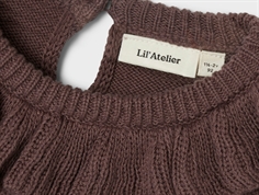 Lil Atelier peppercorn flæse striktrøje